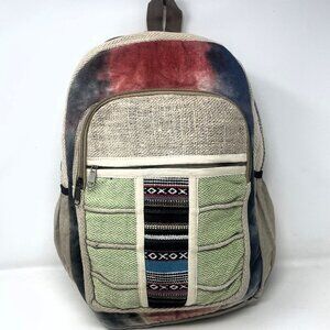 Unique 100% Himalaya Hemp Backpack Hippie Backpack w/Laptop Sleeve